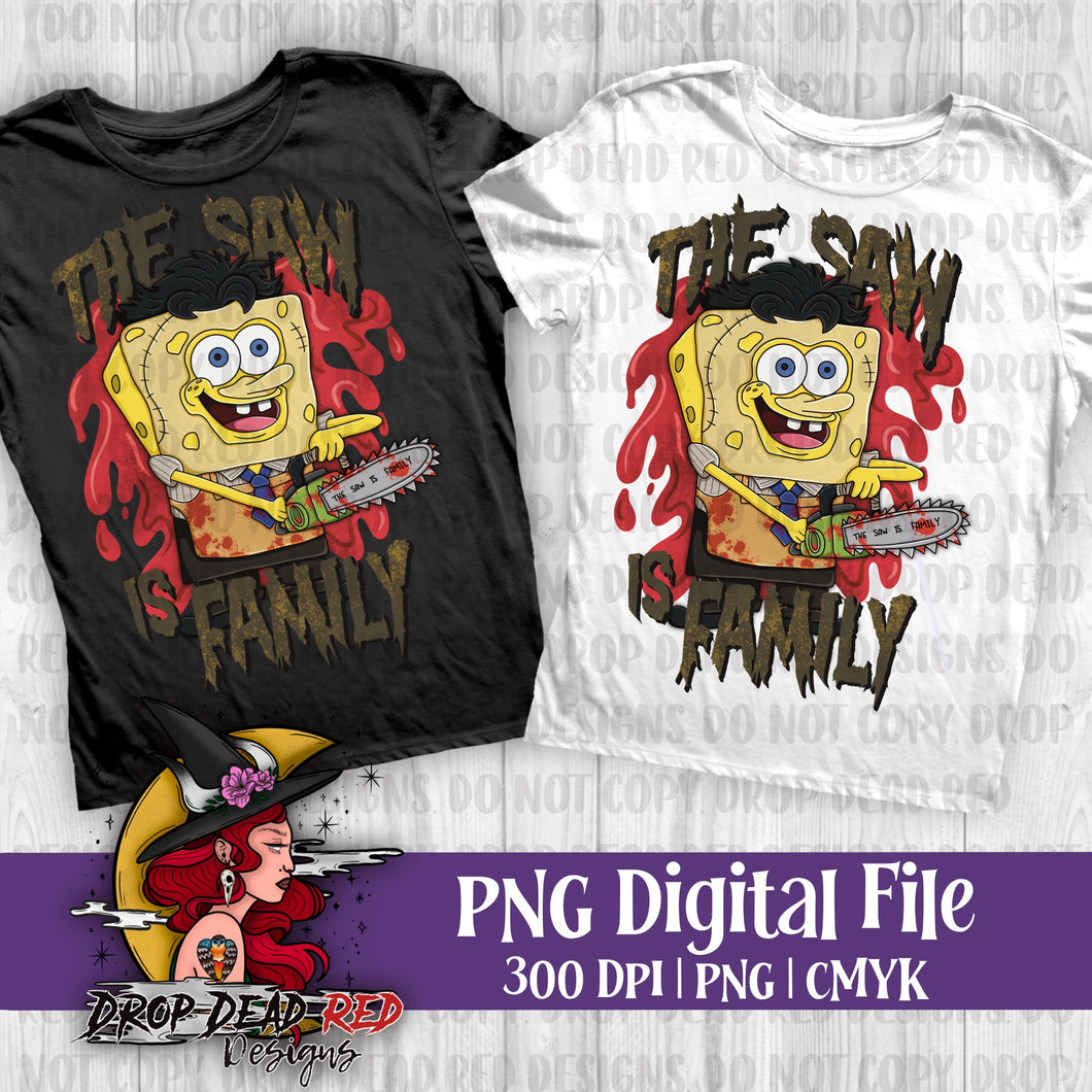 Chainsaw Sponge Horror Sponge - Digital File