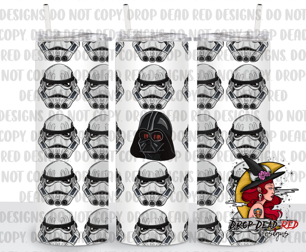 Black & White Helmets -  Tumbler Digital File