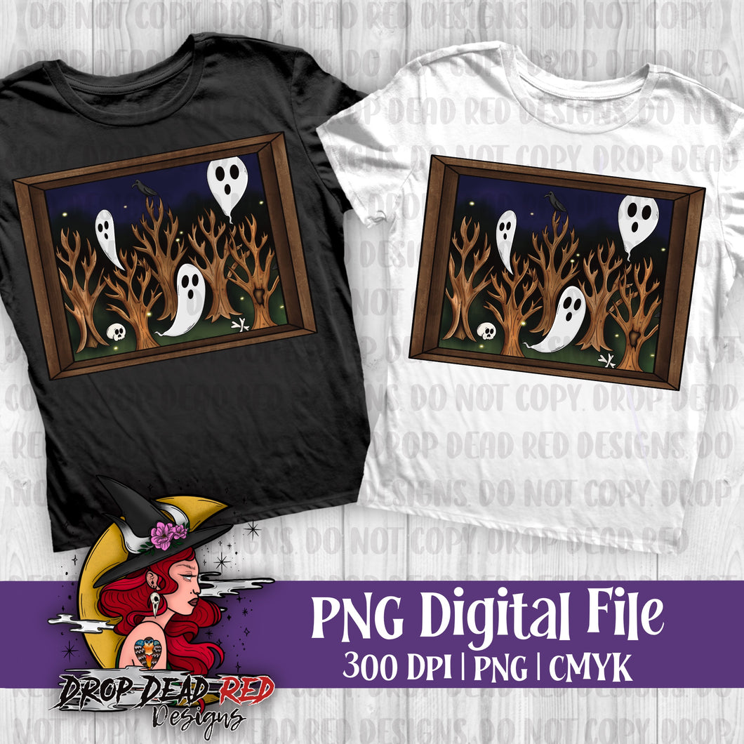 Haunted Forest Gallery Frame - Digital File