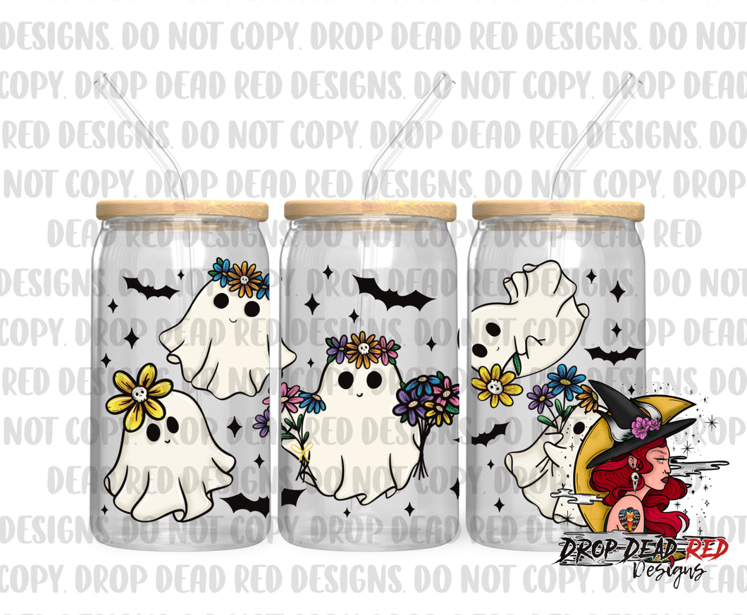 Floral Ghosts - Glass Can Digital File