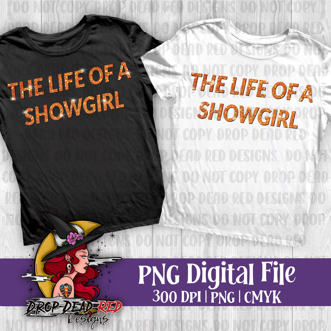 Showgirl Glitter Text - Digital File