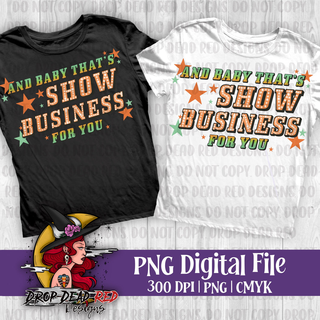 Show Business Text - Digital File