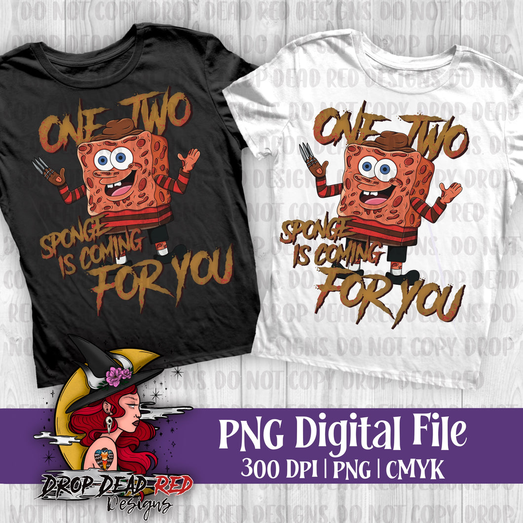 Nightmare Sponge Horror Sponge - Digital File