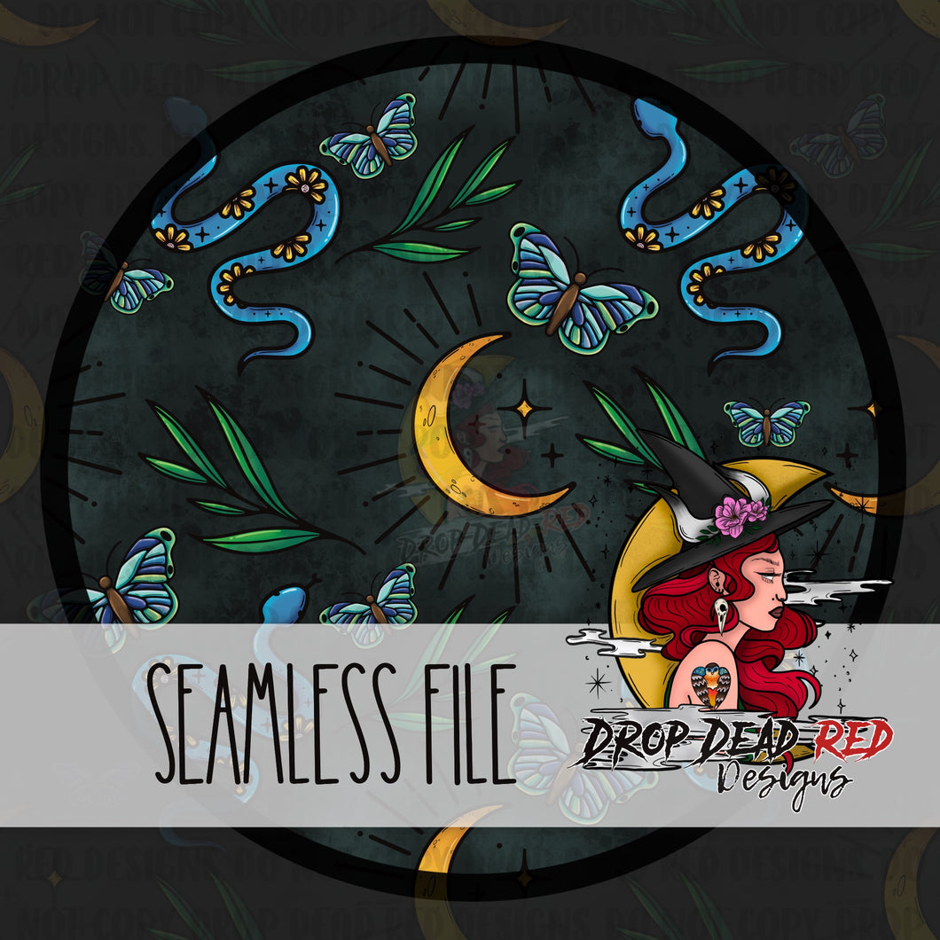 Be Magical Snake - Seamless Digital File