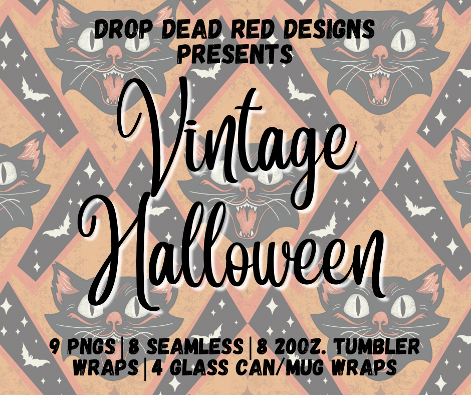 Vintage Halloween Bundle Digital Files