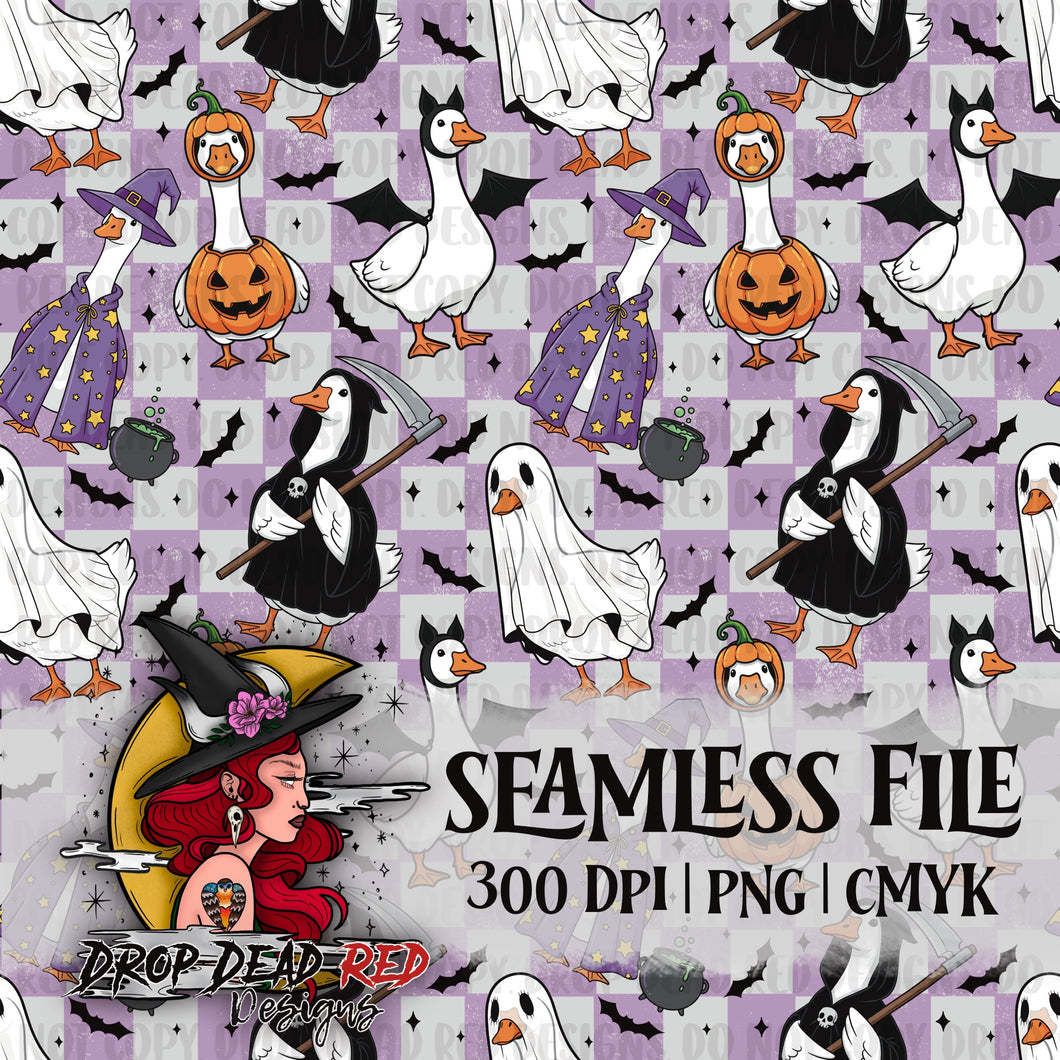 Spooky Goose Seamless - Digital File