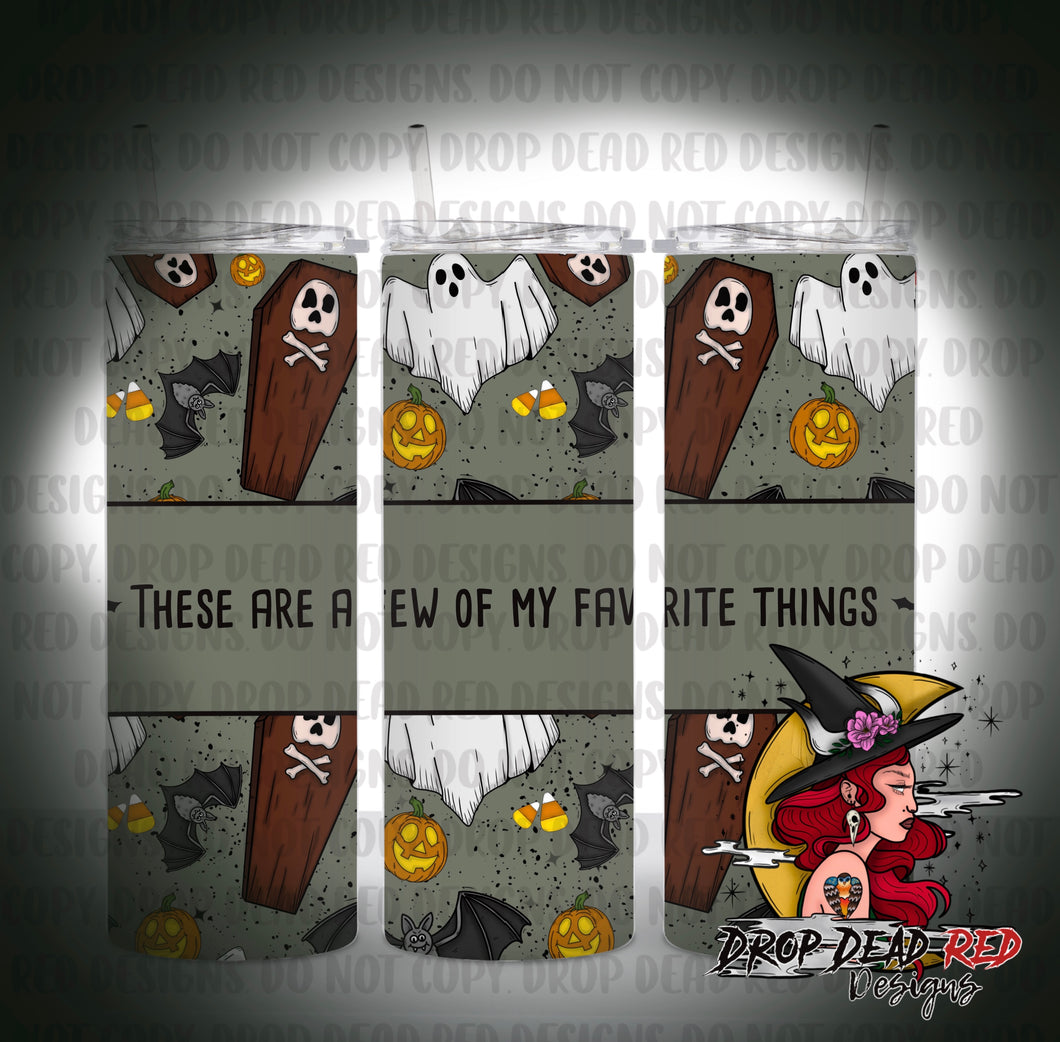 Spooky Favorite Things - Tumbler Digital File
