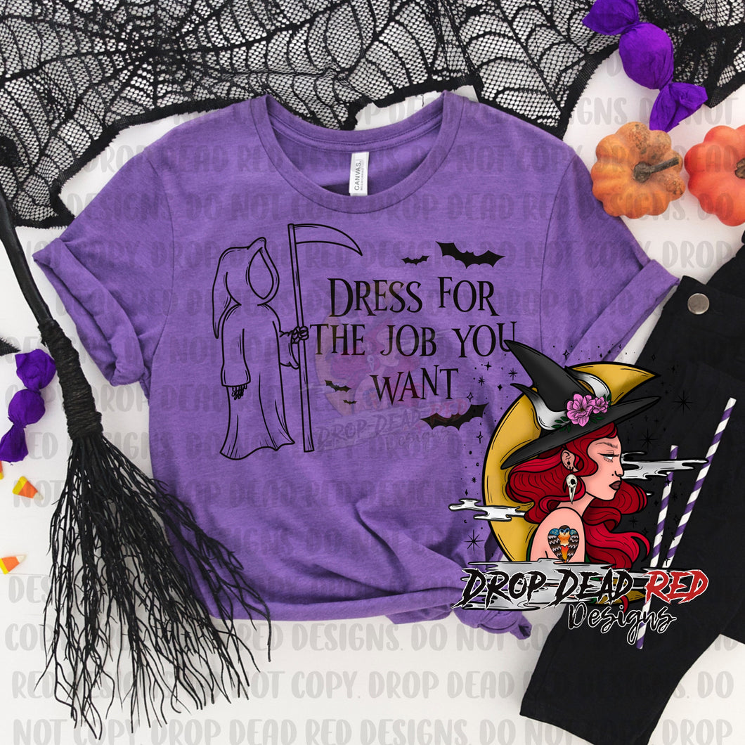Dress for the Job You Want - Black - Digital File